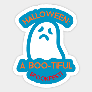 Halloween boo-tiful spookfest Sticker